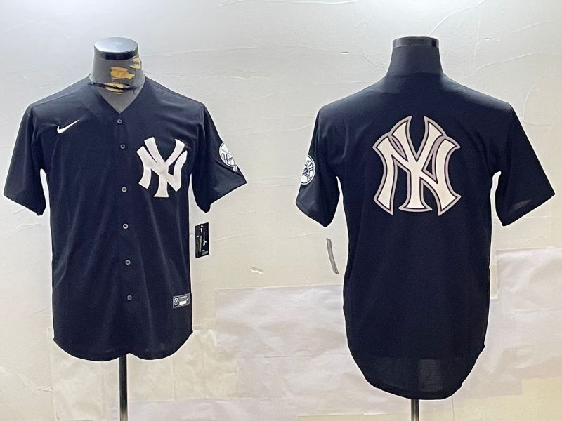 Men New York Yankees Blank Black Fashion Game Nike 2024 MLB Jersey style 13->new york yankees->MLB Jersey